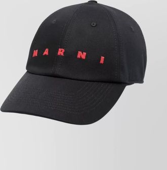 Marni cotton logo baseball cap