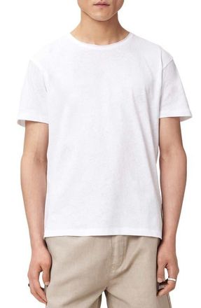 AllSaints Flax Short Sleeve T-shirt in Optic White at Nordstrom, Size Xx-Large