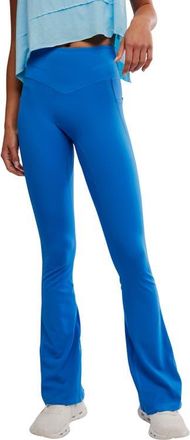 Free People FP Movement Never Better Flare Leg Pants in Light Cobalt at Nordstrom, Size X-Large