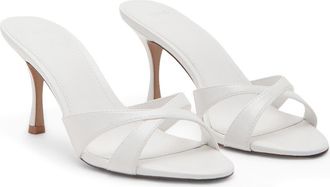 Mango Slide Sandal in White at Nordstrom, Size 40