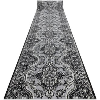 RugsX Rugsx - Alfombra De Pasillo Bcf Morad Wiosna Roset&oacute;n Gris 60 Cm Grey 60x880 Cm