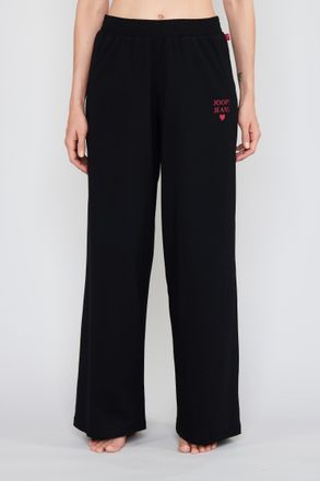 Joop Pyjamahose JOOP JEANS After Dark (JOOP Jeans), Damen, Gr. XXL, N-Gr, schwarz, Jersey, Obermaterial: 95% Baumwolle, 5% Elasthan, lang, Hosen Pyjamahose