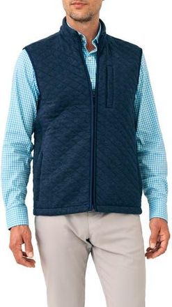 Faherty Epic Quilted Fleece Vest in Navy Melange at Nordstrom Rack, Size Xx-Large