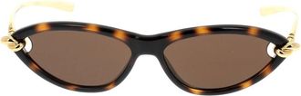 Bottega Veneta Accessoires, Dames, Bruin, ONE Size, Stijlvolle zonnebril voor modieuze looks