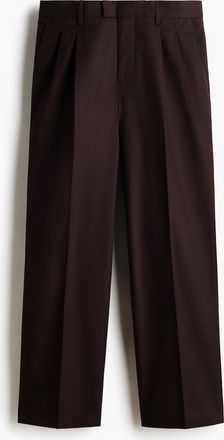 H&M Elegante Hose in Loose Fit - Brown