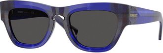 Burberry BE4440U 411487 Womens Sunglasses Blue Size 51