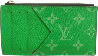 Louis Vuitton Green Coin Purse/Coin Case (Pre-Owned)