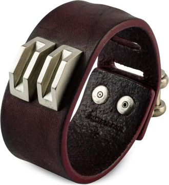 Parts Of Four Bracciale Restraint Charm con borchie - Marrone