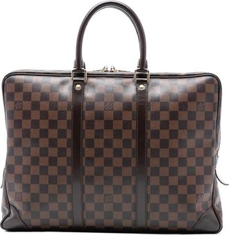 Louis Vuitton Borsa Porte Documents Voyage PM 2012 - Marrone
