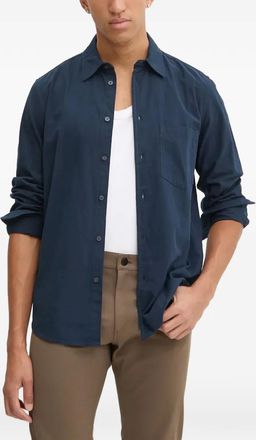Sams&oslash;e & Sams&oslash;e pocket button shirt - men - Fabric - S - Blue