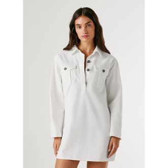 Pepe Jeans London Korte jurk met lange mouwen in denim