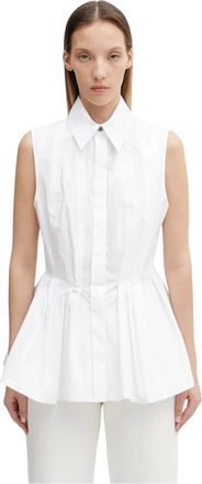 Sportmax Tops, Dames, Wit, S, Katoen, Spxcertosa Shirt