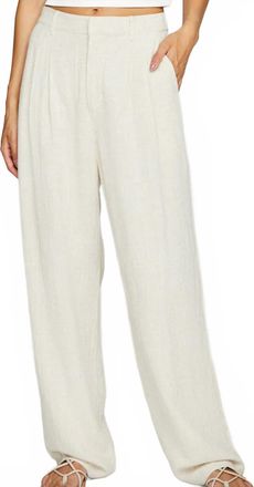 Gentle Fawn Elliot Linen Pant In White