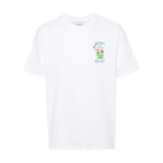 Casablanca T-Shirts, male, White, Size: 2XL Le Jeu Colore T-Shirt