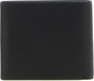 Balenciaga Calf Leather Bifold Wallet - Black