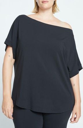 Universal Standard Ultimates Dolci One-Shoulder Top in Black at Nordstrom, Size Xs
