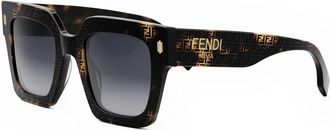 Fendi FE40101I 55B Womens Sunglasses Tortoiseshell Size 50