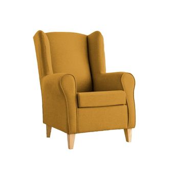 Kenay Home Butaca tapizado mostaza 77 x 103 cm