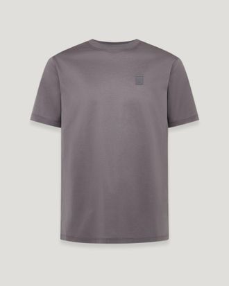Belstaff Steel T-shirt Mens Mercerised Cotton Tornado Grey Size 2XL