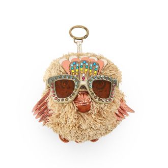Kurt Geiger Womens Pom Pom Eagle Sungl Charm - Beige - One Size