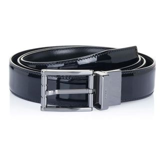 Bally Elegante Omkeerbare Riem - Heren - Accessoires - Zwart - Maat: 110 CM