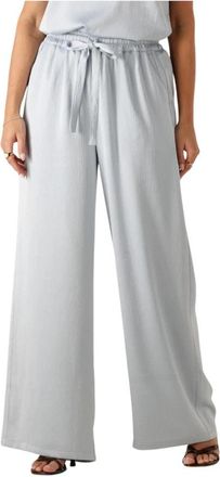 Amaya Amsterdam Ciel Wide Broeken - Dames - Wijde Broeken - Blauw - S - Broeken
