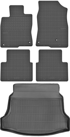 OEM Juego De Alfombrillas De Goma Para Coche Y Maletero Para Honda Civic X Hatchback (2017)