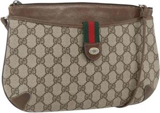 Gucci Pre-owned Plastic Cross Body Bag - Dames - Vintage Schoudertas - Beige - ONE Size - Vintage