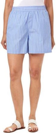 C&C California Stripe Cotton Poplin Boxer Shorts in Blue/White Stripe at Nordstrom Rack, Size Medium