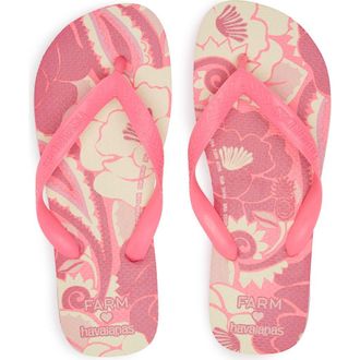 Havaianas x Farm Rio Flip Flop in Pink Flux at Nordstrom Rack, Size 5/6