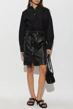 Marni Loose-fitting Cotton Blouse, Womens, Black