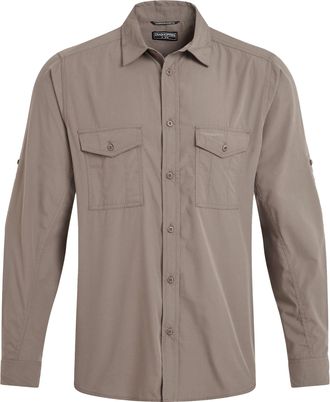 Craghoppers Heren Kiwi II shirt met lange mouwen (Kiezelsteentjes)