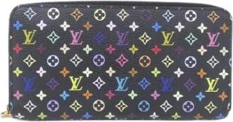 Louis Vuitton Pre-owned Wallets, female, Black, Size: ONE SIZE Pre-owned Canvas Wallet