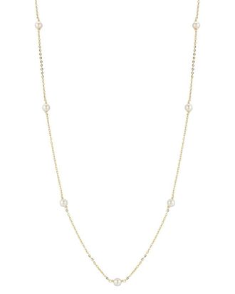 Glaze Jewelry 14K Plated 4Mm Pearl Necklace