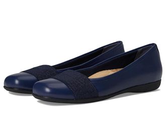 Trotters Samantha Womens Slip on Shoes Navy Veg/Croco Gore : 10.5 WW (EE)