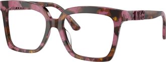 Michael Kors 0mk4119u Oversized Square Frame Sunglasses with Marbled Pattern