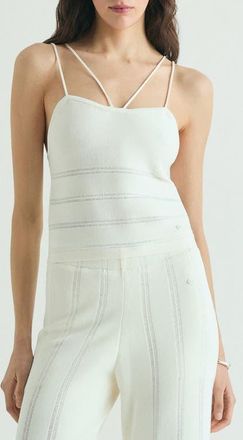 Scalpers Asymmetrical Tank Top in Ecru at Nordstrom, Size X-Large