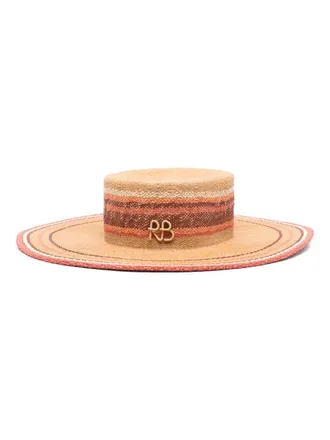 Ruslan Baginskiy Fedora hoed met brede rand - Beige
