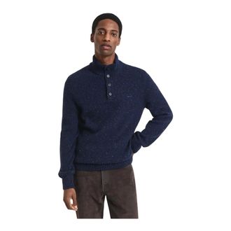 GANT Heren, Truien, Blauw, Maat: 5XL Wol