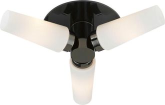 Marksl&ouml;jd Markslojd - brastad - Plafoniera da bagno 3 luci Nera IP44, E14