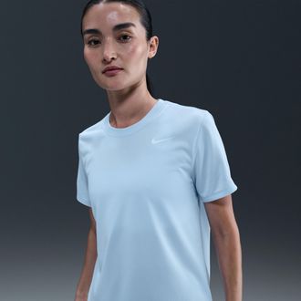 Nike Womens Dri-FIT T-Shirt in Blue | DX0687-441