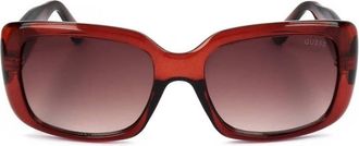 Guess Burgundy Square Ladies Sunglasses GF6167 66T 56