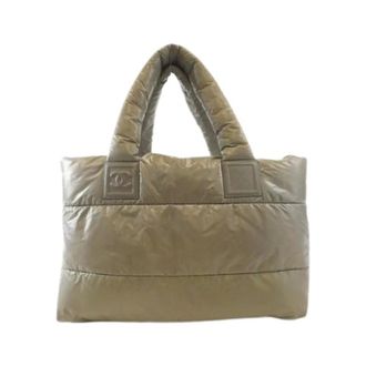 Chanel Pre-owned Tote Bags, female, Green, Size: ONE SIZE Pre-owned Coco Cocoon Nylon Bag