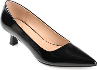 Journee Collection Women & apos;s Celica Medium and Wide Width Kitten Heel Pumps