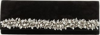SIMKHAI River Embellished Suede East-West Clutch