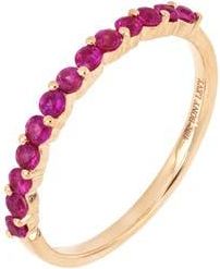 Bony Levy El Mar Ruby Stacking Ring in 18Kr Gold at Nordstrom Rack, Size 7.5