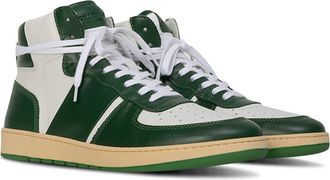 Collegium Pillar Destroyer High Top Sneaker in White/Green/White at Nordstrom Rack, Size 10Us / 43Eu
