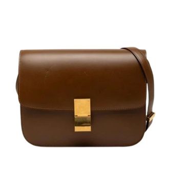 Celine Pre-owned Cross Body Bags, female, Brown, Size: ONE SIZE Pre-owned Vintage Shoulder Bag