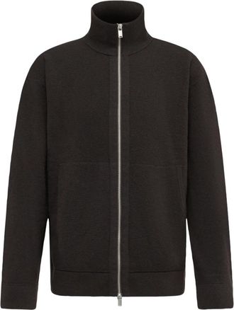 Drykorn Janor 10 Zip Strickjacke - Heren - Vesten met rits - Bruin - M - Wol - Hoodies & sweatvesten