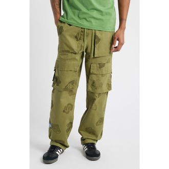 Billionaire Boys Club BB Conceal Cotton Herringbone Cargo Pants in Loden Green at Nordstrom Rack, Size Small